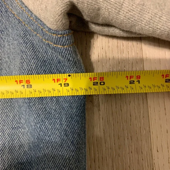 Levi's Strauss Mens Hybrid Hoodie Tucker Jacket Medium Wash Blue Denim - Picture 9 of 15